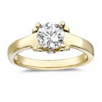 Diamond Engagement Ring Setting in 14K Yellow Gold