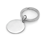 Round Key Ring in Sterling Silver