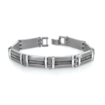 Men's Braided Bracelet in Stainless Steel