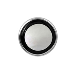 Onyx & Mother of Pearl Tie Tack in Sterling Silver