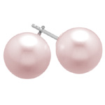 6.0-6.5mm Pink Freshwater Pearl Stud Earrings in 14K White Gold