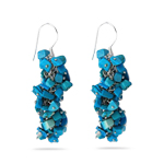 Turquoise Sterling Silver Bead Earrings