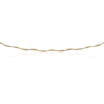 Braided Omega chain in 14K Two Tone Gold