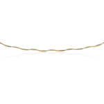 Braided Omega chain in 14K Two Tone Gold