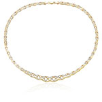 Celtic Necklace in 14K Two Tone Gold