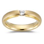 Solitaire Band - 0.20 Ct Diamond Solitaire Wedding Band