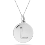 Gold Pendant in 14K White Gold