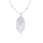 Balinese Bead Necklace in 14K White Gold