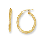 Gold Hoop Earrings in 14K Yellow Gold