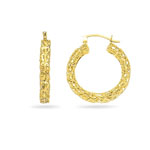 Gold Hoop Earrings in 14K Yellow Gold