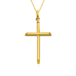 Gold Cross Pendant in 14K Yellow Gold