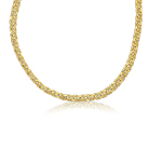 Graduated Byzantine Necklace in 14K Yellow Gold
