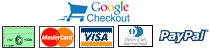 Payment Options - Amex, Visa, Mastercard, Discover, Paypal, Google Checkout, Wire Transfer, Money Order