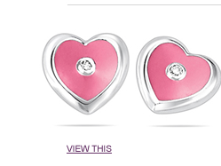 Click here to view these Diamond Accented Heart Stud Earrings